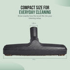 Selgo Universal 1 ¼ Inch (32mm) Black Vacuum Cleaner Floor Brush 12" Wide (12" Floor Brush), Pack of 10 - Image 3