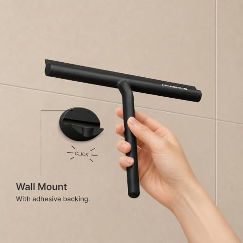 Minismus Silicone Shower Squeegee with Magnetic Mount, Shower Glass Cleaner - Image 5