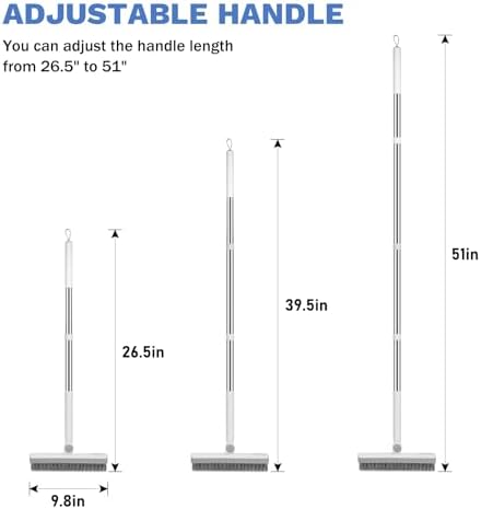 SetSail Grout Cleaner Brush with Long Handle, V-Shaped Floor Scrub Brush - Image 2