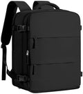 coofay Large Black Travel Backpack Carry on Flight Approved Mochila De Viaje Personal Item Backpack for Airlines Frontier Airlines Personal Item Bag Large Backpacks for Travel Backpacks for Men Women by coofay