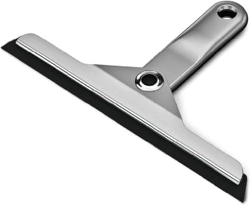 simplehuman Foldaway Shower Squeegee, Glass Squeegee for Bathroom Mirrors & Shower Doors, Weighted Handle for Streak-Free Clean, Suction Cup Hanger, Die-Cast Zinc & Anodized Aluminum(Pack of 6) by Unknown