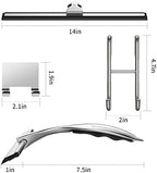 14-Inches Stainless Steel Shower Squeegee Set, Include Shower Door Hook, Adhesive Hook and Spare Silicone Blade, Window Squeegee for Shower Glass Door, Bathroom, Mirror, Window and Car Glass - Image 3