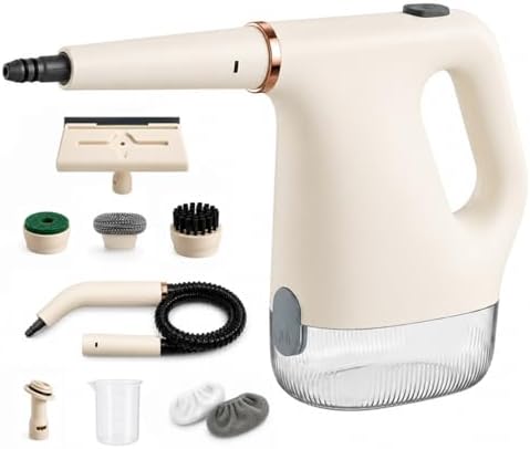 Handheld Steam Cleaner, Fast Heat Steam Cleaner, Adjustable Steam, 450mL Large Water Tank, Pressurized Portable Steamer for Cleaning Home, Kitchen, Car, Bathroom, Tile, Furniture, Multi-Surface by Unknown