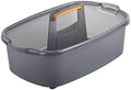 Casabella Cleaning Storage Caddy with Handle Plastic Multipurpose Organizer, Rectangle, 1.85-Gallon, Gray by Casabella