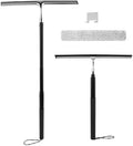 Shower Squeegee with Long Handle, 17-60" Telescopic Window Squeegee with Streak-Free Silicone Blade, Adjustable Cleaning Tool for Glass Doors, Shower Walls, Tile, Car Windshield​ by Unknown