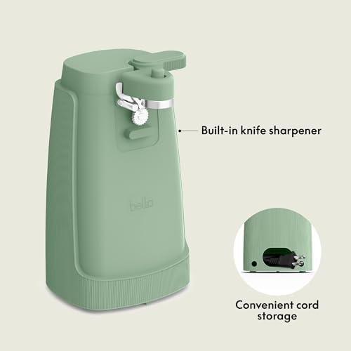 bella Electric Can Opener, Automatic One-Touch, Seaglass - Image 2