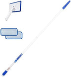 Unger Speed Clean with 4ft Pole and Extra Reusable Pads, Indoor Window Cleaner, Household Cleaning Supplies, Works with Glass and Natural Cleaners and Solutions, Attracts Dust and Dirt by Unger