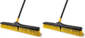 Yocada 24 inch Push Broom Brush 65.3 inch Long Stiff Bristles Heavy-Duty (Pack of 2) by Yocada