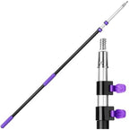Bates- Telescopic Extension Pole, 12 Ft, Aluminum Alloy, Sturdy Multi-Purpose Extension Pole with Flip-Lock Design for Painting, Dusting and Cleaning by BatesChoice
