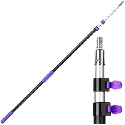 Bates- Telescopic Extension Pole, 12 Ft, Aluminum Alloy, Sturdy Multi-Purpose Extension Pole with Flip-Lock Design for Painting, Dusting and Cleaning by BatesChoice