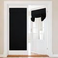 NICETOWN Black French Front Door Curtain Adhesive Thermal Insulated Curtain by NICETOWN
