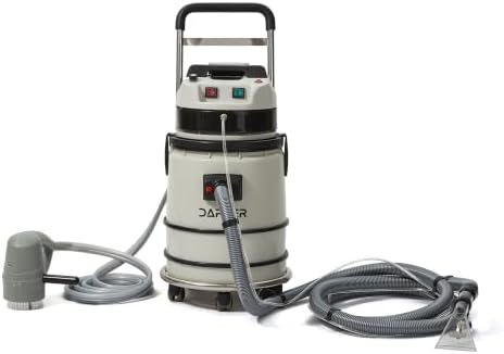Dapper Supply Commercial Wet/Dry Vacuum Cleaner with Steam, Cold Water Extraction & Soap Dispensing Scrub Brush, Complete Accessory Kit for Carpet, Upholstery & Hard Floor Cleaning, 2.5 Gal. Tank - Image 2