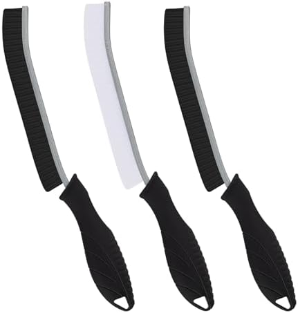 FOOGWEE Hard Bristle Crevice Cleaning Brush - Cleaning Tools for Household Use, Multifunctional Gap Cleaning Supplies for Kitchen, Bathroom, Toilet, Window, Vehicle, Faucets, Grout, Home (Black) by FOOGWEE