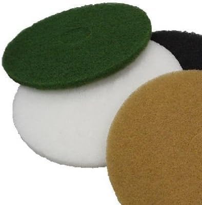 Virginia Abrasives 20" Tan Floor Maintenance Pads – Light Buffing, Scrubbing, Non-Woven, Thick Replacement Pads for Orbital Machines, 5-Pack - Image 2