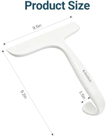 SetSail Shower Squeegee for Glass Doors,One-piece All Silicone Squeegee - Image 2