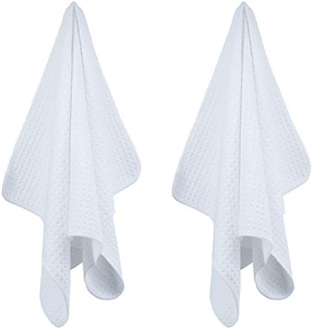POLYTE 380 GSM Microfiber Waffle Kitchen Dish Tea Towel, 16x28 in, 8 Pack - Image 2