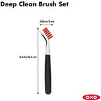 OXO Good Grips Deep Clean Brush Set, Orange, Blue - Image 5