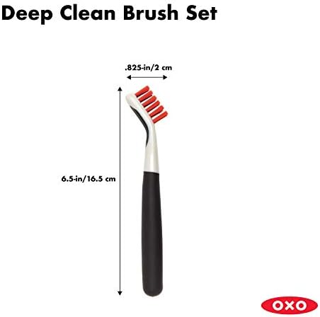 OXO Good Grips Deep Clean Brush Set, Orange, Blue - Image 5