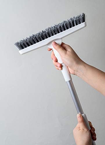 Grout Brush Scrubber with 51.2" Long Extendable Telescopic Handle Cleaning Brush with V-Shaped Bristles Built Scrub Brush Perfect for Bathroom,Kitchen,Tub,Tile,Hard-to-Reach Corners - Image 2