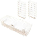 SPARTA Multi-Level Tile Scrub Brush 12" Wide Brush Head, Heavy-Duty Tile Cleaning Brush with End Bristles for Commercial Tiles, Tubs and Floor, Plastic, 12 Inches, White, (Pack of 12) by SPARTA