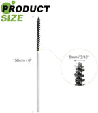 HARFINGTON 6pcs Wire Bore Brush Set 6 Inch Length 5/32 Inch Shank Stainless Steel Bristles Cleaning Brush for Clean Car Part Tube Kitchen Garage - Image 2