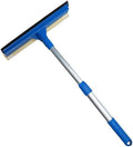 Professional Window Squeegee,2 in 1 Squeegee Window Cleaner with Long Stainless Steel Handle,Sponge Car Window Squeegee for Gas Station, Glass,Shower,Outdoor High Window Cleaning (Expansion Payment) by Bryquelin