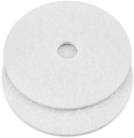 Teenyyou 2 Pcs 12" White Floor Buffer Pads for Machine by Teenyyou