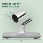 Selgo Floor Brush with Metal Curved Swivel Elbow with Soft Horsehair Bristles, for Eureka and Universal Vacuum Cleaners with 1 and 1/4 Inch Wand Size Opening (1.25 Inch) (32mm) 10 Inch Wide - Image 2