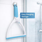 Shower Squeegee for Glass Doors and Bathroom Surfaces, Window Cleaning Tool with Handle, Water Wipe Tool for Shower Doors, Mirrors, Tiles and Windows - Image 7