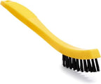 Rubbermaid Commercial Products 8.5" Tile and Grout Scrub Brush, Plastic Bristles, Black, for Industrial/Professional Use On Grout, Tile, and Other Small Areas (Pack of 12) by RubbermaidCommercialProducts
