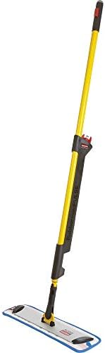 Rubbermaid Commercial Products HYGEN Pulse Single Sided Microfiber Spray Mop Kit for Hardwood/Tile/Laminated Floors Yellow Perfect for Kitchen/Lobby/Bathroom Cleaning by RubbermaidCommercialProducts