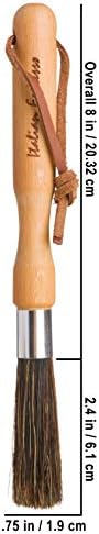 Redecker Natural Pig Bristle Espresso Maker Brush with Oiled Beechwood Handle, Narrow Brush Head Reaches Tight Spaces, Hanging Loop for Storage, 8 inches, Made in Germany - Image 4