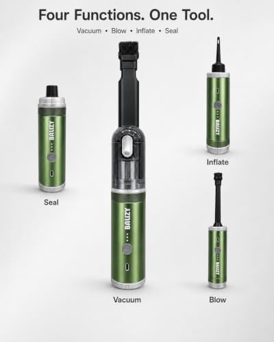 Handheld Vacuum，4-in-1 Cordless Car Vacuum Cleaner&Air Blower,Green - Image 2