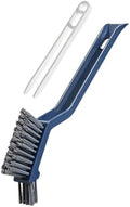 3-in-1 Grout Brush and Crevice Cleaner,with V-Shaped Bristles & Hair Clip-Multi-Surface Gap Cleaning Tool for Bathroom Tiles,Kitchen,Window Tracks,and Narrow Corners (Blue) by Unknown