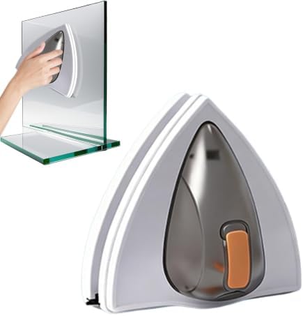 Double Sided Magnetic Window Cleaner - Triangular Windshield Squeegee by Unknown