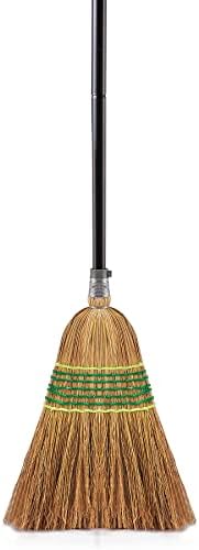 Yocada Heavy-Duty Corn Broom Commercial Indoor Outdoor Broom 59.8 inch Tall by Yocada