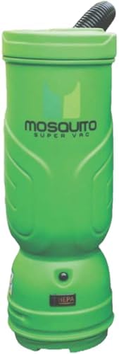 Mosquito-America Super Vac Backpack Vacuum with HEPA Filtration (Model 06-1062-MG) - 6-Quart Capacity/Green/Smooth Glide Tool Kit Included. Great for Commercial or Residential Applications! by MosquitoSuperVac