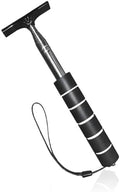 Dickno Car Side Mirror Squeegee, 35.6'' Retractable Rearview Mirror Wiper, Mini Portable Auto Window Squeegee Cleaner, Universal Vehicle Glass Cleaning Tool for Rainy Foggy Weather (Black) by Dickno