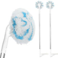 Non-Scratch Tub Tile Scrubber Brush, 48" Long Handle (2-Pack) by fieploom