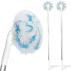 Non-Scratch Tub Tile Scrubber Brush, 48" Long Handle (2-Pack) by fieploom