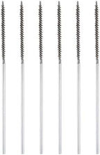 HARFINGTON 6pcs Wire Bore Brush Set 6 Inch Length 3/16 Inch Shank Stainless Steel Bristles Cleaning Brush for Clean Car Part Tube Kitchen Garage by HARFINGTON