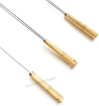 SUNRISE Fryer Brush with Long Handle (Stainless Steel, L, Single, and Double Brush) - Image 4