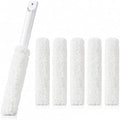 5-in-1 Window Blind Duster with 2 Microfiber Sleeves, Detail Cleaning Brush for Air Conditioner Vent, Shutter, Fan Blade, Keyboard, Nozzle by CleanHomeHappyLife