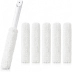 5-in-1 Window Blind Duster with 2 Microfiber Sleeves, Detail Cleaning Brush for Air Conditioner Vent, Shutter, Fan Blade, Keyboard, Nozzle by CleanHomeHappyLife