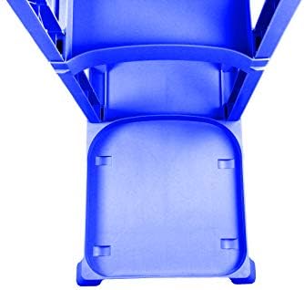 Commercial Cleaning Janitorial Cart with Cover | 25 Gallon Vinyl Bag | Blue - Image 4