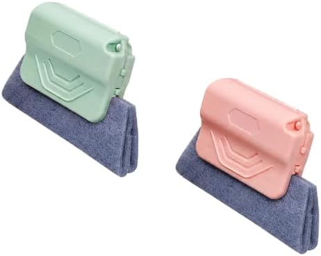 2PCS Magic Car Window Track Cleaner Tool Set, Green&Pink by Unknown