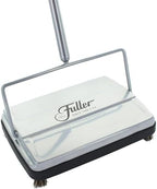 Fuller Brush 17034 Electrostatic Carpet & Floor Sweeper - 9" Cleaning Path - Lightweight - Ideal for Crumby Messes - Works On Carpets & Hard Floor Surfaces - Mettalic Silver by FullerBrush