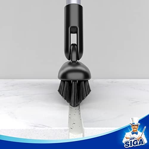 MR.SIGA Heavy Duty Grout Scrub Brush with Long Handle - Image 4