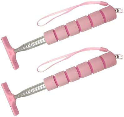 2PCS Car Side Mirror Squeegee, Retractable Vehicle Rear View Mirror Cleaning Wiper for Rainy Foggy Weather, Portable Auto Window Glass Cleaner Squeegee, Universal Fit (Pink) - Image 7