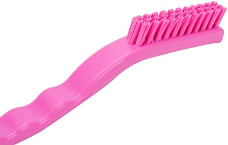 SPARTA Detail Brush Grout Brush, Crevice Brush with Hanging Hole for Bathroom, Kitchens, Countertop, Plastic, 9 Inches, Pink - Image 4